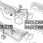 Втулка стабилизатора задняя MITSUBISHI LANCER CY 2007- (18мм) MSB-CYR FEBEST