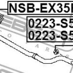 Тяга стабилизатора передняя левая FEBEST