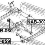Сайлентблок задней балки FEBEST