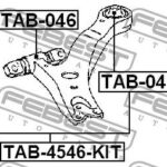 Сайлентблок переднего рычага комплект FEBEST