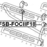 Втулка стабилизатора передняя FORD FOCUS II (18.5мм) FSB-FOCIIF18 FEBEST