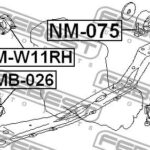 Сайлентблок передней подушки двигателя FEBEST