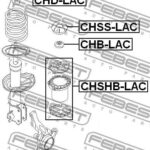 Пыльник амортизатора передний CHEVROLET LACETTI/OPTRA (J200) 2003-2008 CHSHB-LAC FEBEST