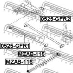 Сайлентблок задней продольной тяги FEBEST