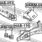 Ремкомплект сайлентблоков тяги FEBEST