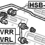 Тяга стабилизатора задняя правая FEBEST