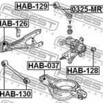 Сайлентблок задн рычага HONDA MR-V 2003-2008 HAB-130 FEBEST