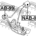 Сайлентблок задний переднего рычага FEBEST
