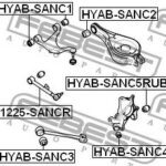 Сайлентблок HYAB-SANC5RUB FEBEST
