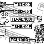 Пыльник переднего амортизатора FEBEST
