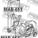 Сайлентблок верхний задней цапфы FEBEST