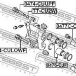 Втулка направляющая передн суппорта нижняя MITSUBISHI OUTLANDER 02-06 0474-CULOWF FEBEST