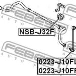 Втулка стабилизатора NISSAN TEANA RUS MAKE J32R 2009.06-2013.12 NSB-J32F FEBEST