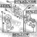 Втулка направляющая суппорта тормозного переднего FEBEST