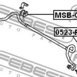 Втулка стабилизатора передняя MITSUBISHI LANCER CY 2007- (20мм) MSB-CYF FEBEST