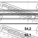 Сальник ступичный передний 54.2X68.1X6.6X11.9 FEBEST