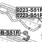 Тяга стабилизатора задняя левая FEBEST
