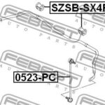 Втулка стабилизатора SUZUKI SX4 RW416D-2 (MAGYAR)  SZSB-SX4F FEBEST