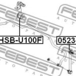 Втулка переднего стабилизатора D21 FEBEST CHSBU100F