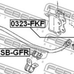 Втулка заднего стабилизатора D17 FEBEST