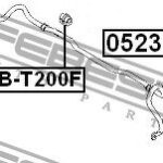 Втулка стабилизатора передняя CHEVROLET AVEO (T200) 2003-2008 (16мм) CHSB-T200F FEBEST