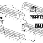 Подушка двигателя правая (гидравлическая) FEBEST