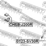 Втулка стабилизатора задняя CHEVROLET LACETTI 1.8 (13мм) CHSB-J200R FEBEST