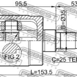ШРУС ВНУТРЕННИЙ ЛЕВЫЙ 28X35X25 HONDA CIVIC FERIO FEBEST