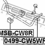 Втулка стабилизатора задняя MITSUBISHI OUTLANDER CW# 2006-2012 (20мм) MSB-CW8R FEBEST