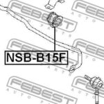 Втулка переднего стабилизатора D20 FEBEST