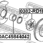 Подшипник ступицы передний HONDA CR-V I 96-01, CIVIC 01-05, ACCORD 98-02 DAC45844042 FEBEST