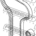 Ролик натяжителя ремня грм FEBEST