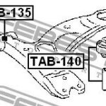 Сайлентблок задний переднего рычага FEBEST