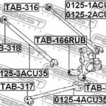 Сайлентблок задней цапфы FEBEST
