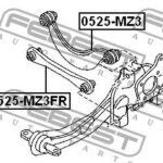 Тяга задняя поперечная верхняя MAZDA 3 (BK/BL), FORD FOCUS II 0525-MZ3FR FEBEST
