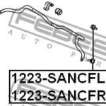 Тяга стабилизатора передняя левая FEBEST