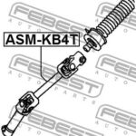 ВАЛ КАРДАННЫЙ РУЛЕВОЙ НИЖНИЙ MITSUBISHI L200 05- FEBEST
