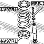 Втулка амортизатора MITSUBISHI PAJERO/MONTEROLONG V77W 2000.02-2006.12 MSB-738 FEBEST