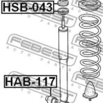 Втулка задн амортизатора HONDA CIVIC FD 4D 2006-2012 HSB-043 FEBEST