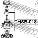 Втулка заднего амортизатора FEBEST