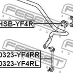 Втулка заднего стабилизатора D25.4 FEBEST