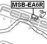 Втулка заднего стабилизатора D20 FEBEST