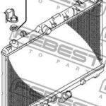 Втулка крепления радиатора FEBEST