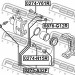 Втулка направляющая суппорта тормозного заднего FEBEST
