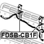Втулка переднего стабилизатора FORD FIESTA 08- FDSB-CB1F FEBEST