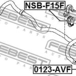 Втулка стабилизатора NISSAN QASHQAI J10E 2006.12-2013.12 NSB-F15F FEBEST