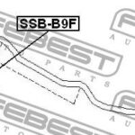 Втулка переднего стабилизатора D24 FEBEST