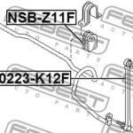 Втулка переднего стабилизатора D18 FEBEST