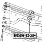 Втулка переднего стабилизатора D23 FEBEST