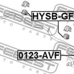 Втулка стабилизатора HYUNDAI ACCENT/SOLARIS 17 (RUSSIA PLANT-EUR) 2017- HYSB-GFF FEBEST